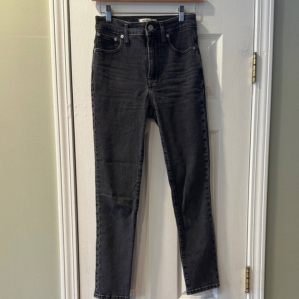 Madewell Washed Black the Perfect Vintage Straight Leg Jeans